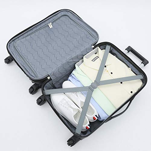 Hardside Luggage 4-Piece Set, Black D65508