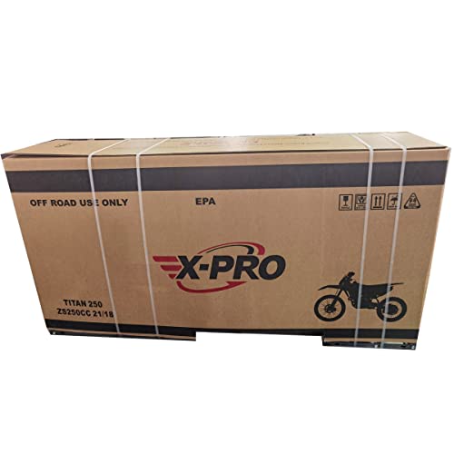 250cc Dirt Bike, 5-Speed Manual, Electric/Kick Start, 21"/18" Wheels N36768