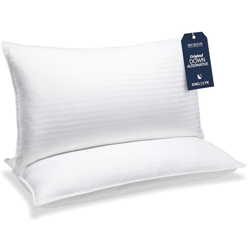 Bed Pillows Standard/Queen Size Set of 2 - Down Alternative Pillow for Sleeping F6851