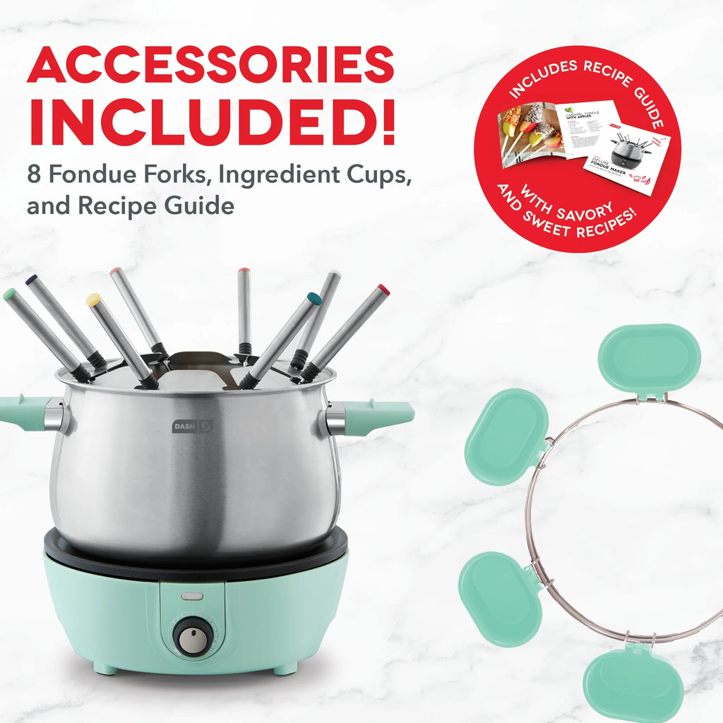 Stainless Steel Fondue Maker with Temperature Control, 3-Quart C8067