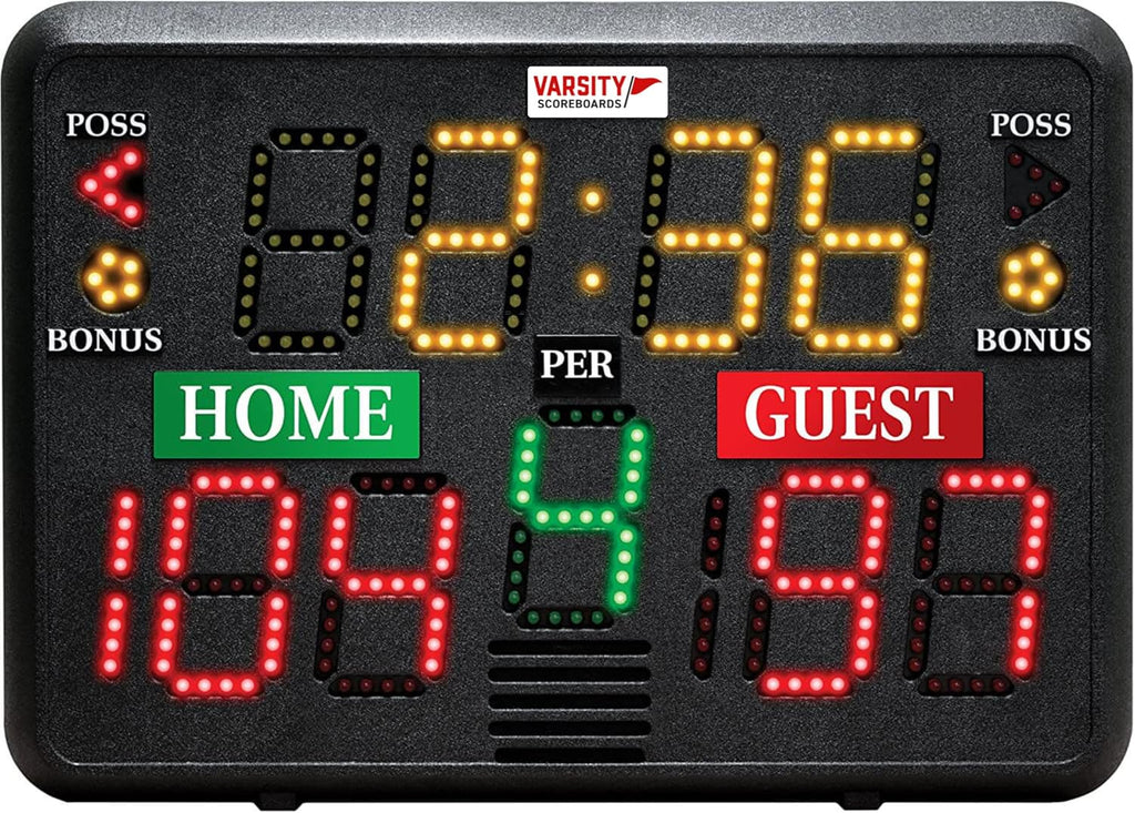 Multisport Indoor Tabletop Scoreboard- Used for Basketball, Volleyball, Wrestling and More