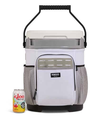 Insulated Portable Hard Side Cooler Ice Chest for Fishing Camping Boating A767409