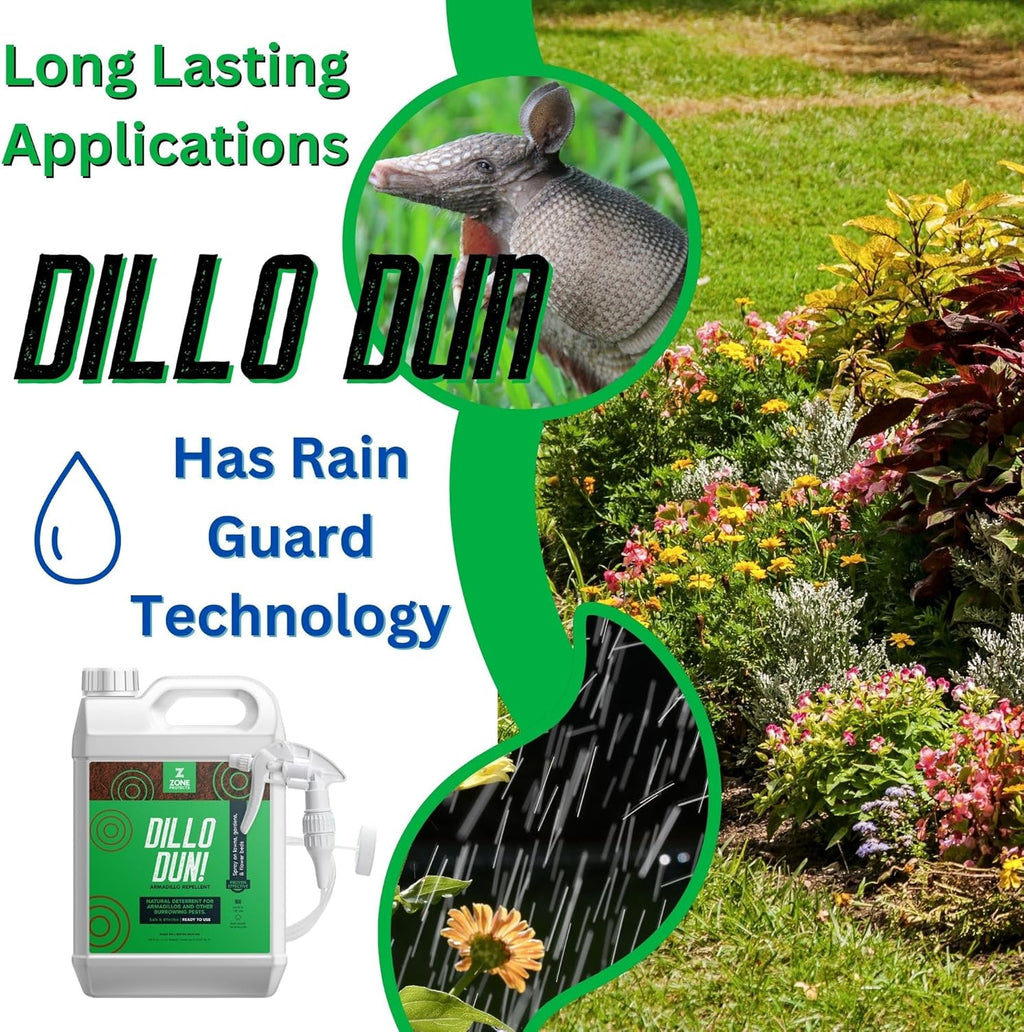 Armadillo Repellent Spray for Yard, Gardens and Flower Beds D162