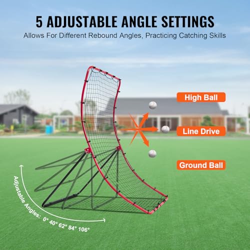 Baseball and Softball Rebounder Net with Pitching Target U4848