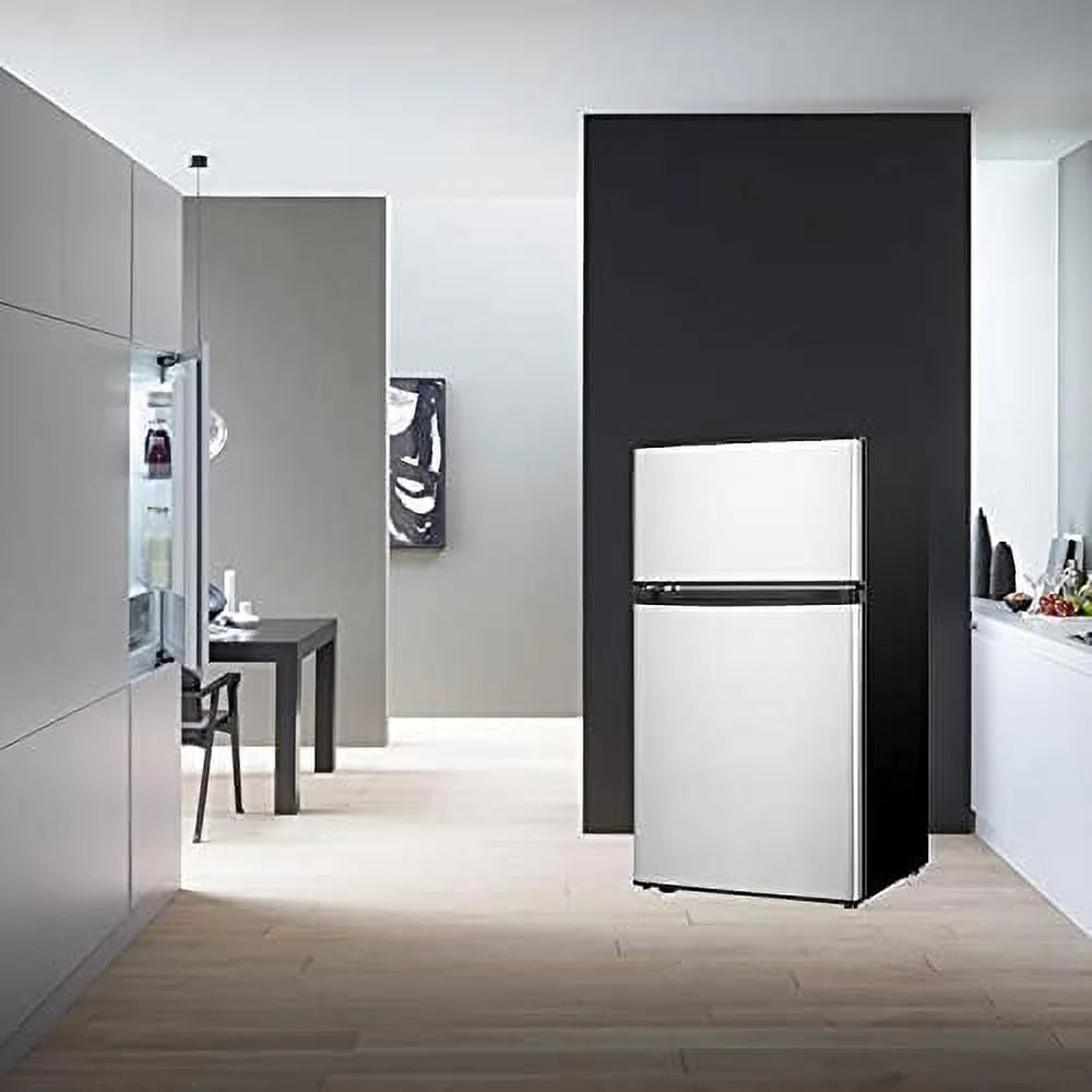 Mini Fridge with Freezer, 2 Door Compact Refrigerator, Low Noise for Bedroom, Dorm, Office Y65876