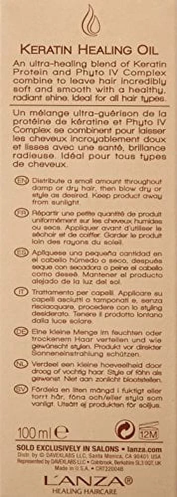 Keratin Healing Oil Treatment 3.4 oz U294