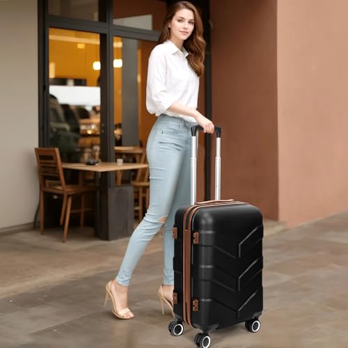 Hardside Carry-On Luggage 22x14x9 with Spinner Wheels G556