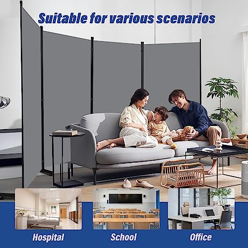 Room Divider 6ft 3 Panel Portable Fabric Partition Screen D7135