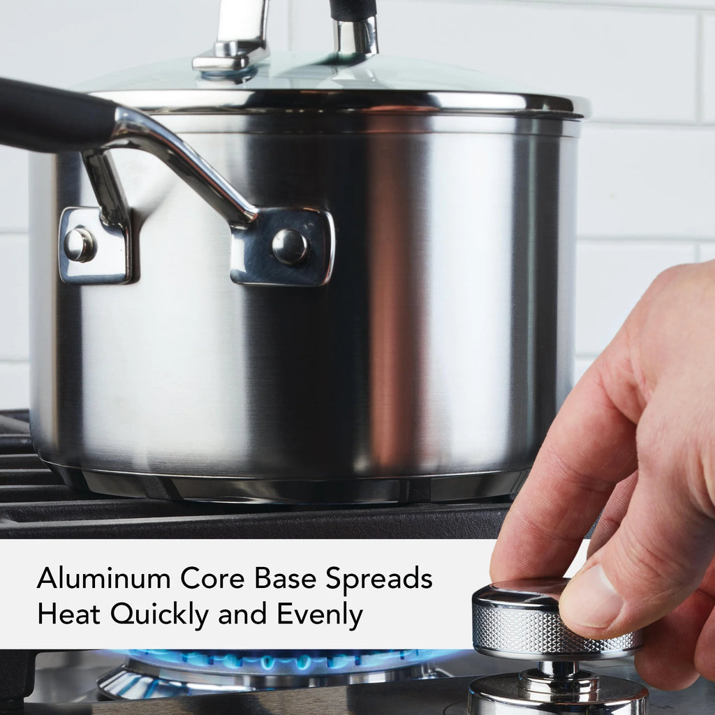 Stainless Steel 10 Piece Pots and Pans Set F68162