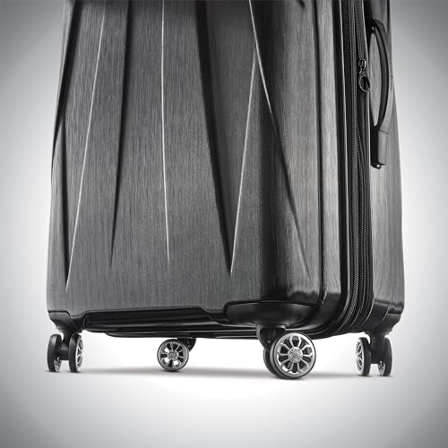 Hardside Expandable Carry-On Luggage with Spinner Wheels, Black, 20-Inch O253