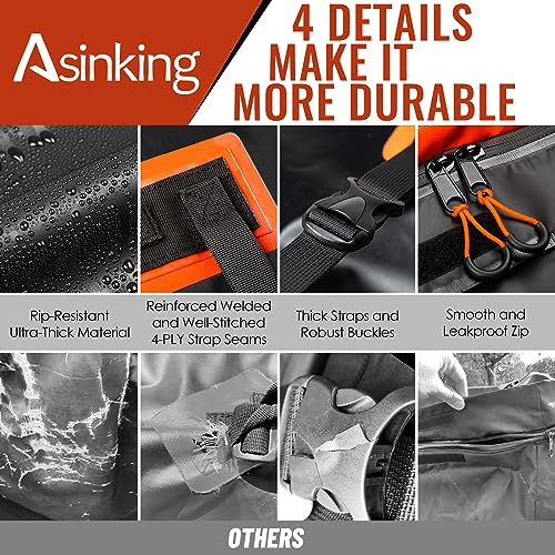 Car Rooftop Cargo Carrier - 21 Cubic Feet, Waterproof Heavy Duty Roof Bag with Anti-Slip Mat V160