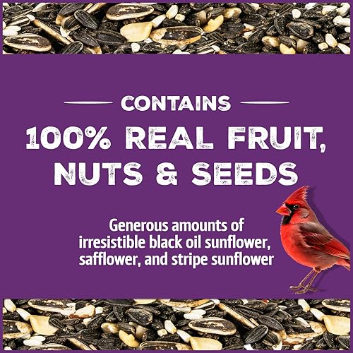 Wild Bird Seed for Outside Feeders, High-Protein, No-Hull, No-Waste, 15-lb Bag Q46704