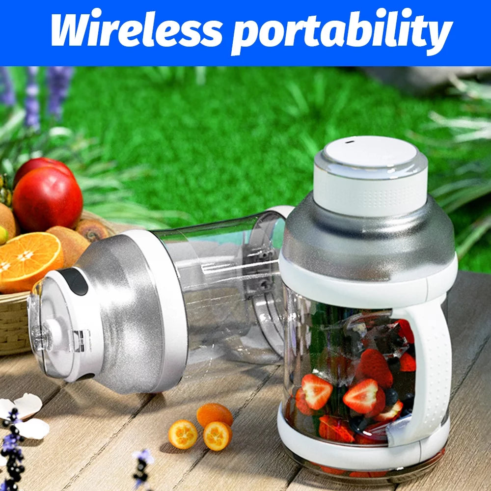 Portable Blender 18000RPM Personal Juice Extractor 68oz BPA-Free USB Rechargeable A4137