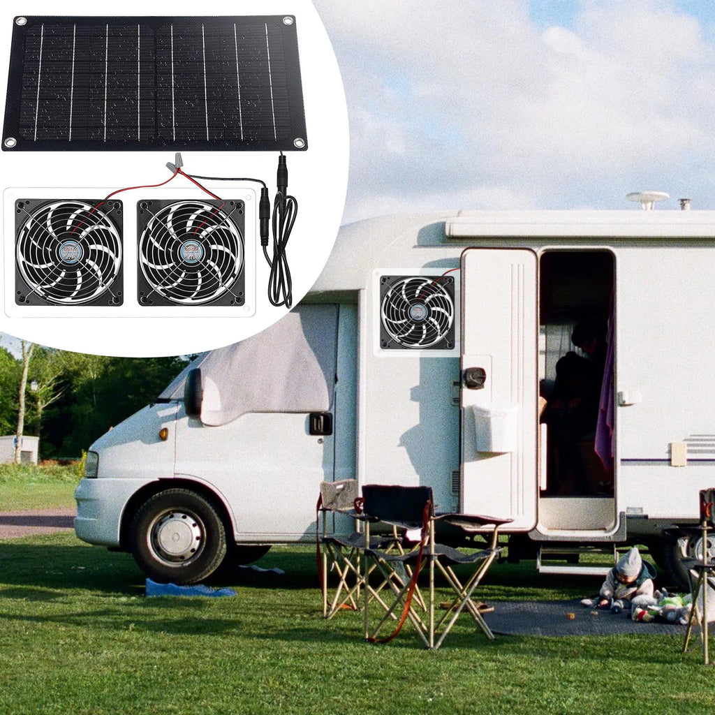Solar Exhaust Fan for Chicken Coop Greenhouse T2175