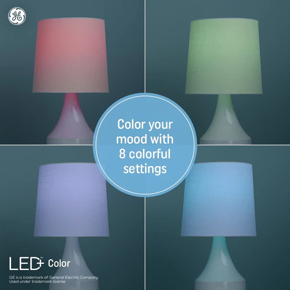 LED Light Bulb, Color Changing, 60W, A21, Medium Base, 2-Pack L502