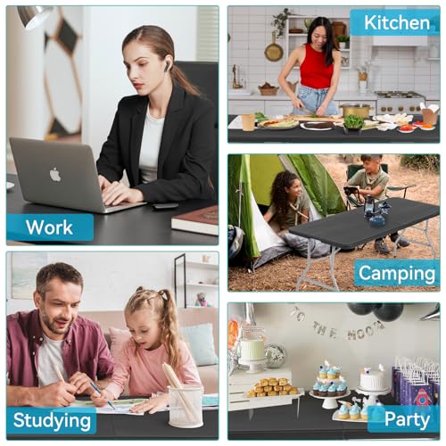 Heavy Duty Portable Folding Table for Dining, Parties, and Camping Z981199