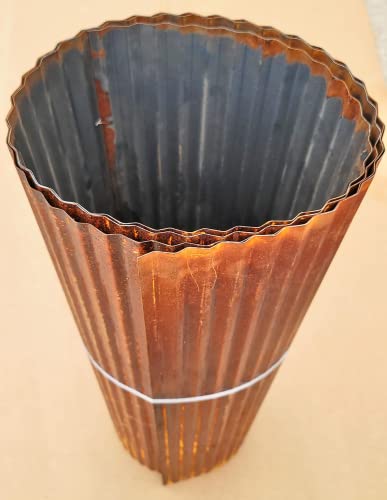 Rustic Corrugated Metal Wainscoting Roll - 10 Foot Q16477