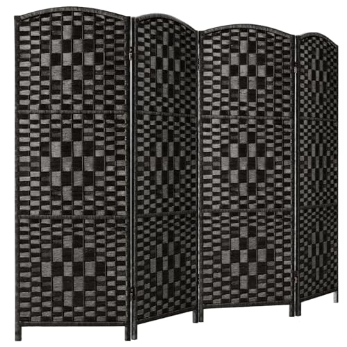 3 Panel Folding Room Divider, Dark Mocha Privacy Screen K453