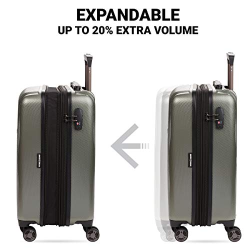 Expandable Hardside Luggage with Spinner Wheels and TSA Lock, Carry-On 19-Inch X51908