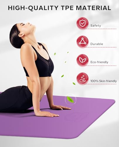 Extra Large Yoga Mat Non-Slip for Home Workouts B4152