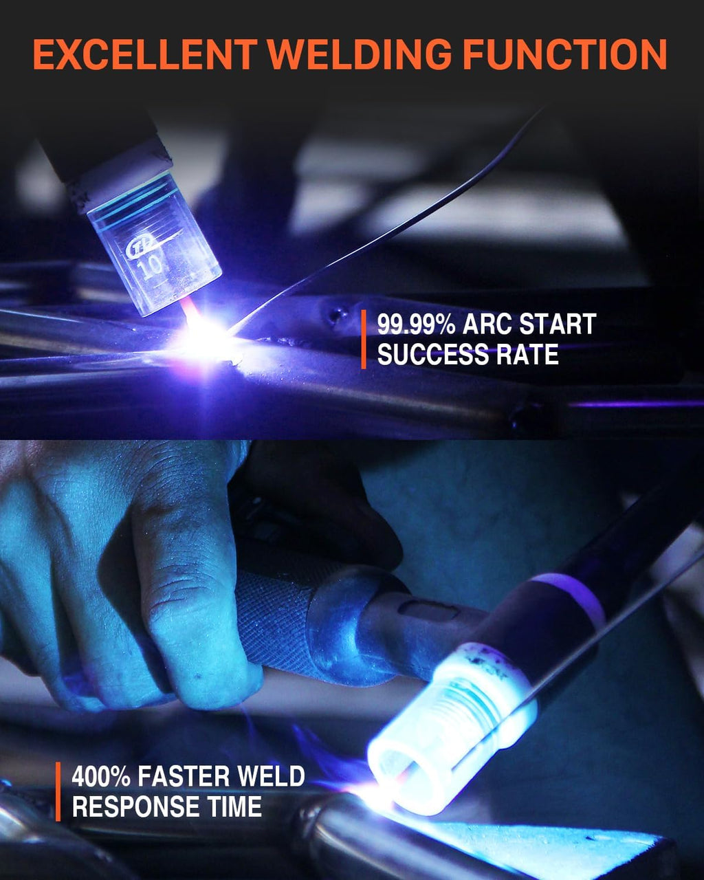 200Amp AC/DC TIG Welder with Pulse, 4 in 1 Multiprocess, Dual Voltage 110V/220V V834156