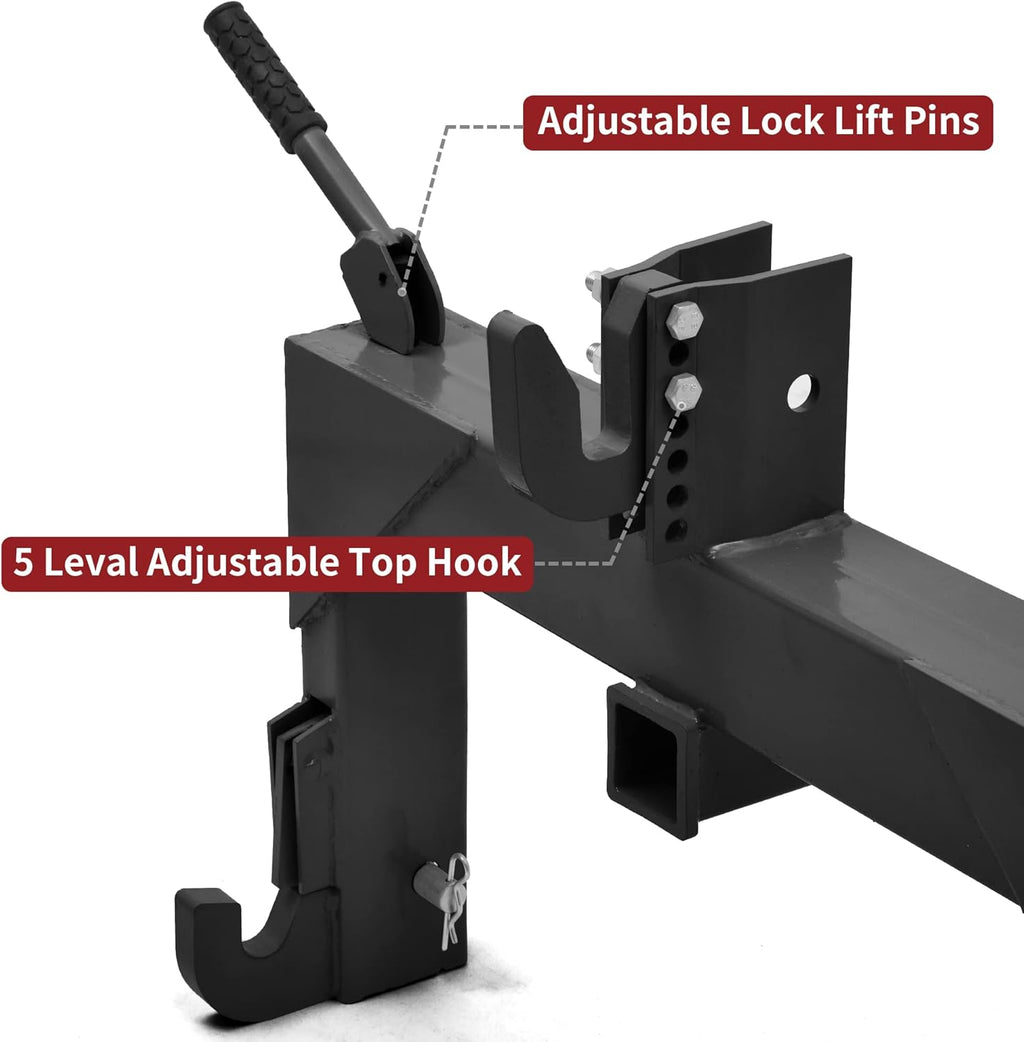 3 Point Quick Hitch, 3000 lbs with 2" Receiver for Category 1 & 2 Tractors G308205