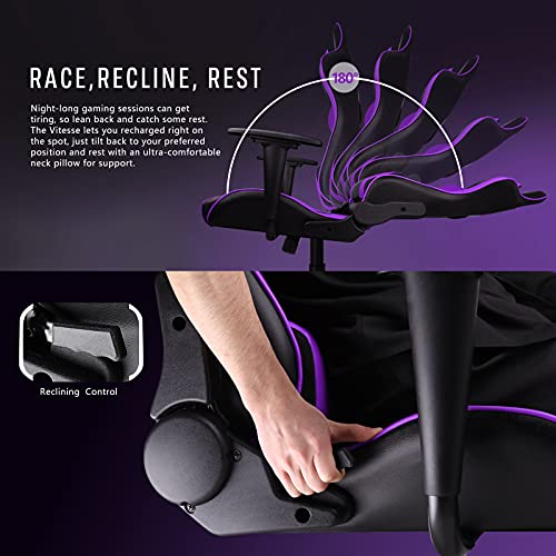 Gaming Chair High Back Ergonomic Racing Desk with Lumbar Support and Headrest C983