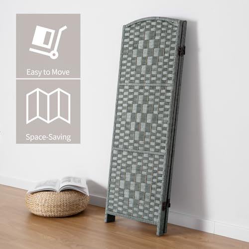 3 Panel Folding Room Divider, Dark Mocha Privacy Screen K453