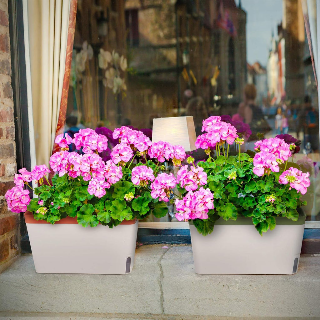 Window Herb Planter Box, Self-Watering, Set of 3 W9930