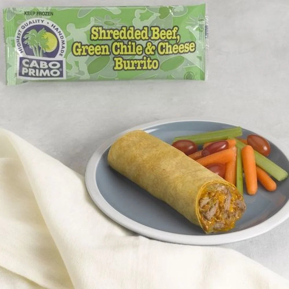 Shredded Beef Green Chile Cheese Burrito, 5.35 oz, 80 per case R776089