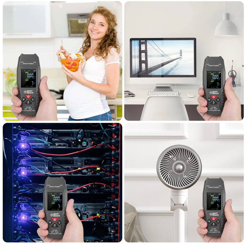 EMF Meter Handheld Digital LCD Radiation Tester X51014