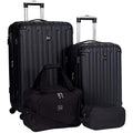 Hardside Luggage 4-Piece Set, Black D65508