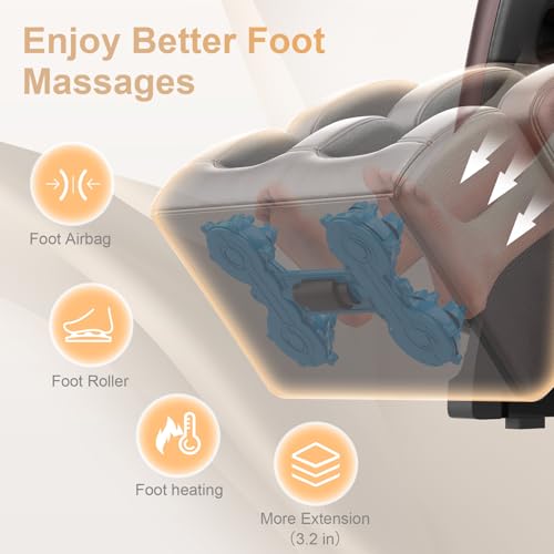 Zero Gravity Full Body Massage Chair with Heating and Foot Massage R685