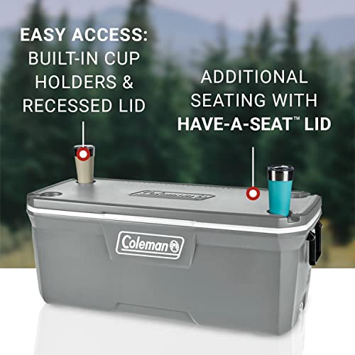 Insulated Portable Hard Cooler, Leak-Resistant, Keeps Ice up to 5 Days N135