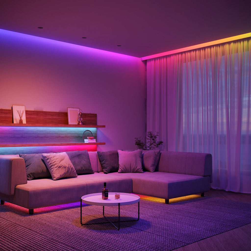 Wi-Fi RGBIC LED Strip Lights for Bedroom, App Control, Music Sync Q1154