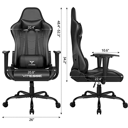 Gaming Chair High Back Ergonomic Racing Desk with Lumbar Support and Headrest C983