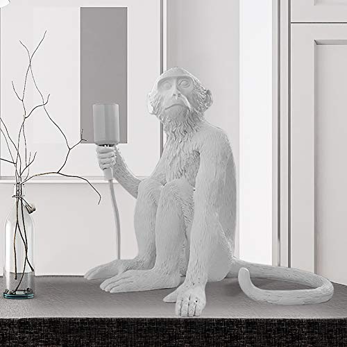 Hemp Rope Monkey Pendant Light, Retro Wall Lamp for Dining Room Z416818