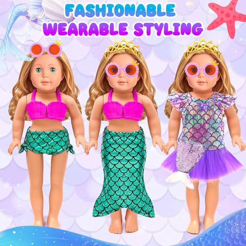 18 Inch Doll Travel Set with Suitcase, Dress, and Accessories B481