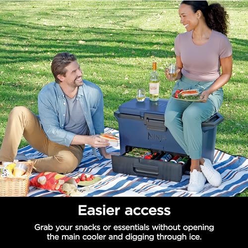 50qt Hard Cooler with Dry Storage Drawer, Slate Gray Z920