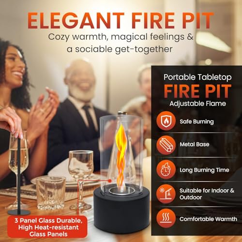 Tabletop Smokeless Fire Pit for Indoor & Outdoor Use U226