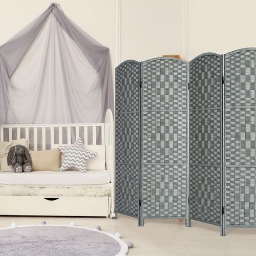 3 Panel Folding Room Divider, Dark Mocha Privacy Screen K453