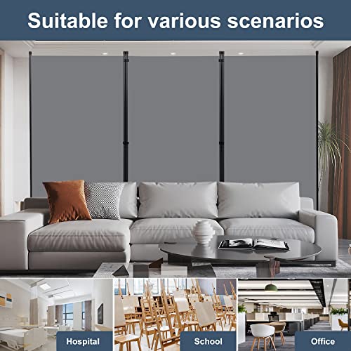 Room Divider 6ft 3 Panel Portable Fabric Partition Screen D7135