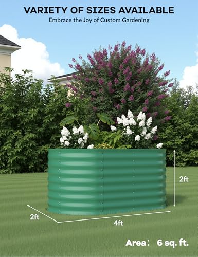 Galvanized Raised Garden Bed for Vegetables, Fruits and Flowers V33720