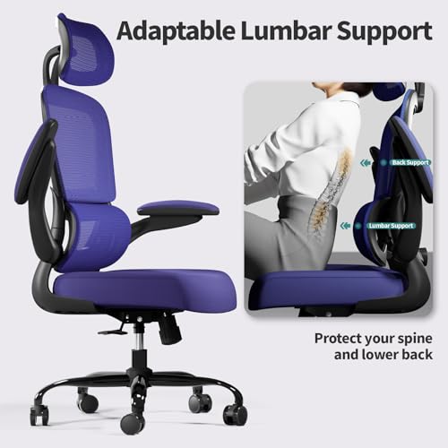 Ergonomic Mesh Office Chair with Wheels, High Back, 330 LBS Capacity A84765