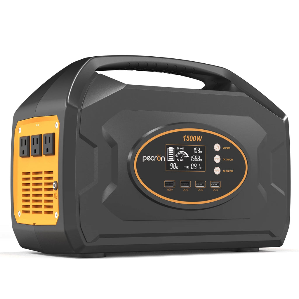 Portable Power Station 1461Wh 1500W Solar Generator for Home Emergency Outdoor Camping R765092