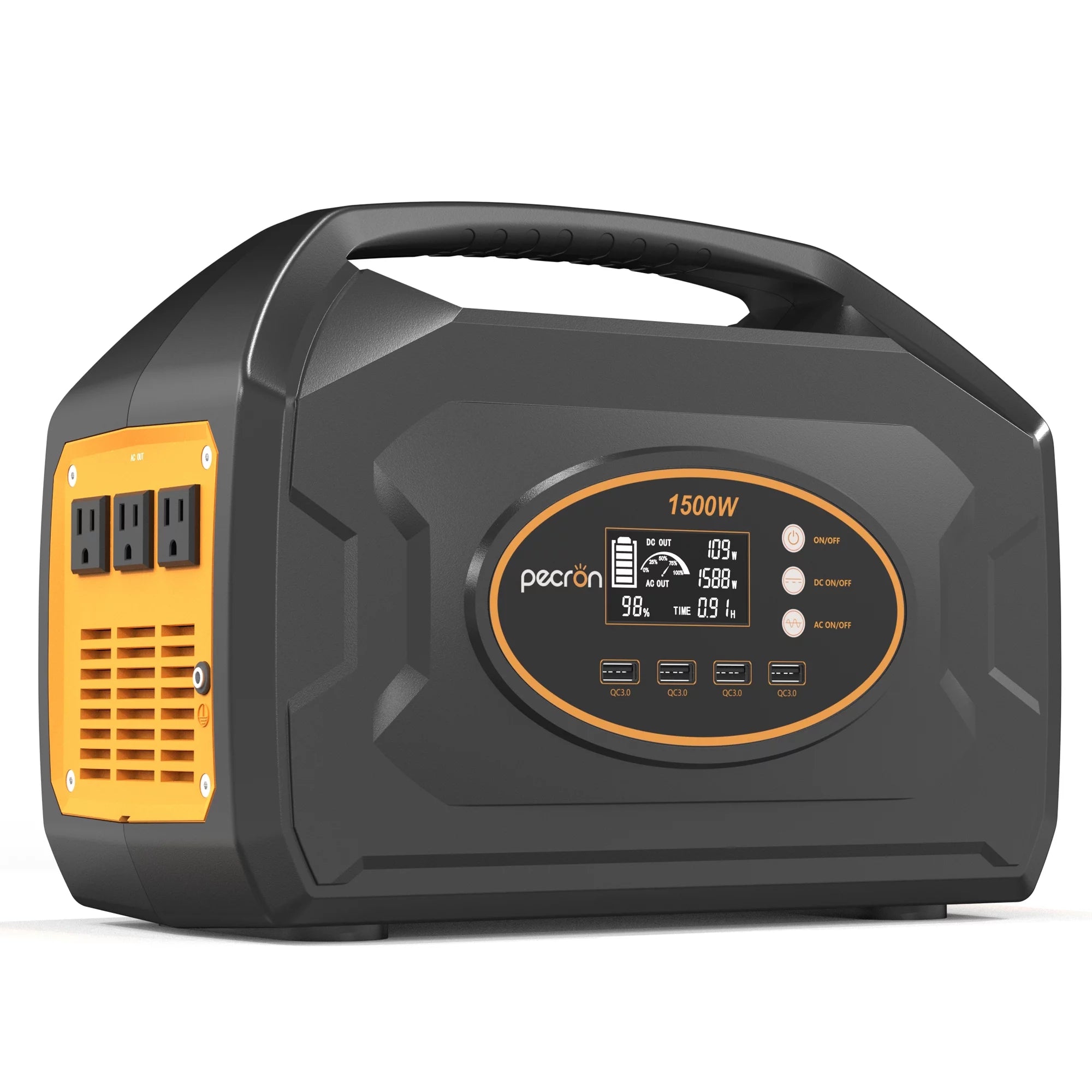 Portable Power Station 1461Wh 1500W Solar Generator for Home Emergency Outdoor Camping R765092