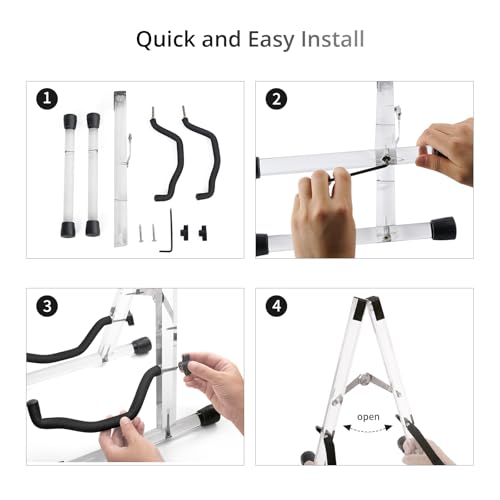 Wood Guitar Stand Foldable for Acoustic Electric Bass V5101