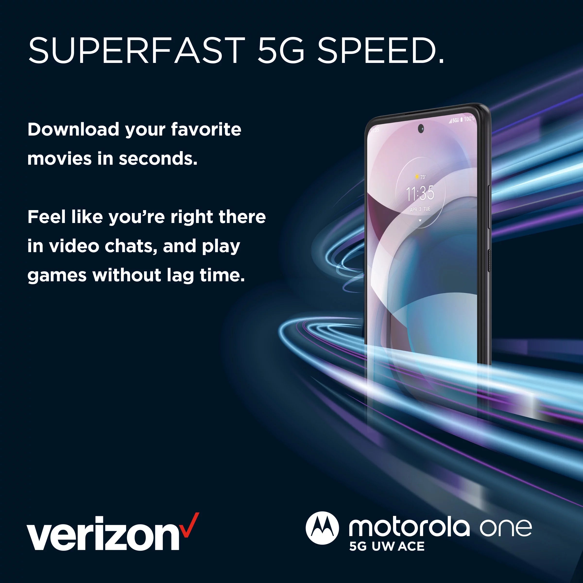 Motorola One Ace 5G 64GB Gray Prepaid Smartphone V373212