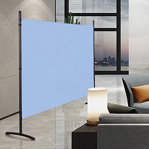 4 Panel Folding Room Divider Privacy Screen with Steel Frame F2996
