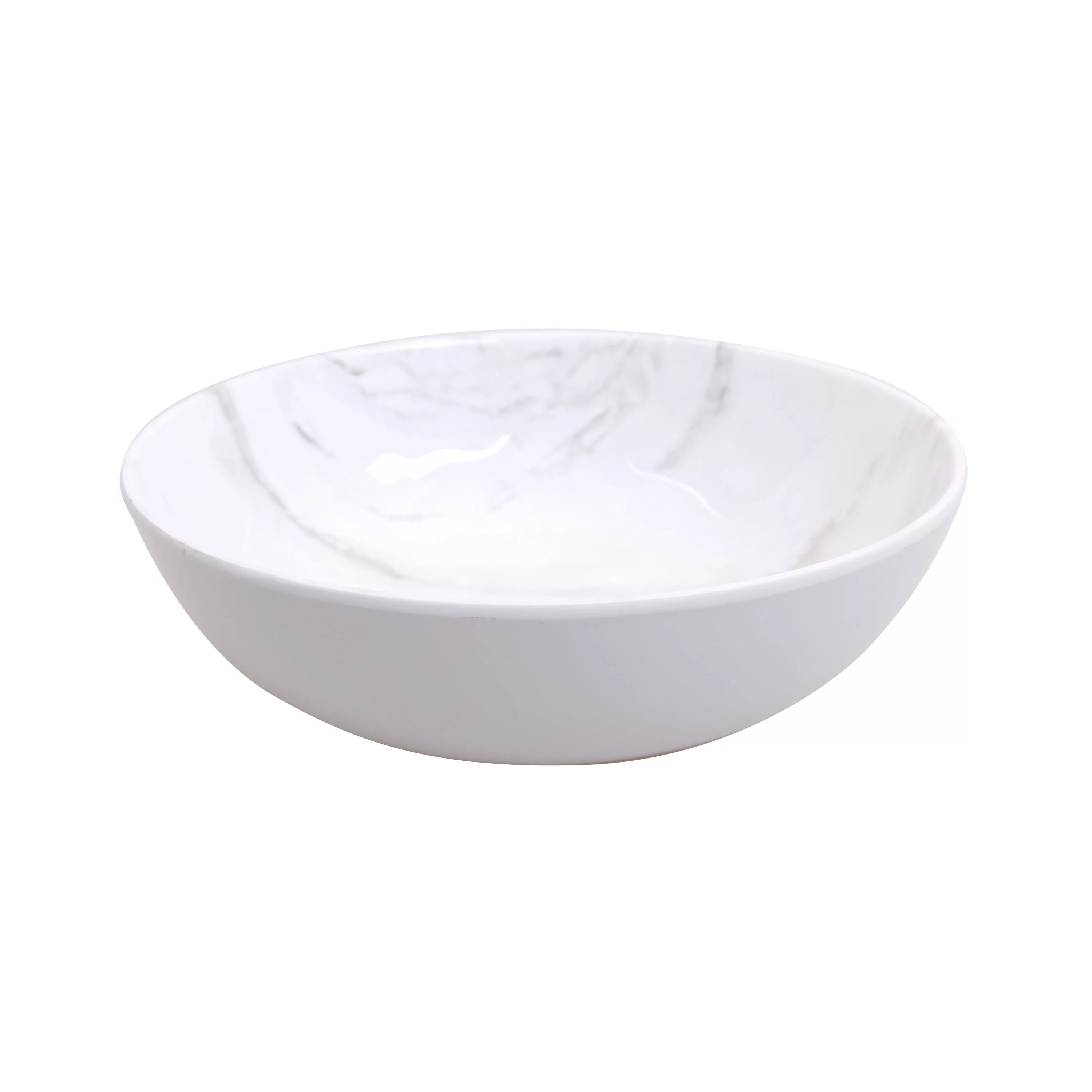 12-Piece Grey and White Marble Dinnerware Set L80042